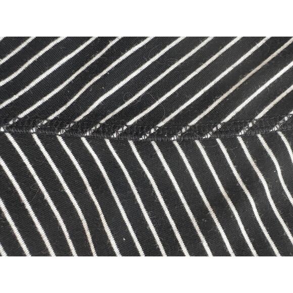 DANSKIN Sweatshirt Women's long sleeves Thumb holes Striped Black/white Sz XL - Picture 5 of 6